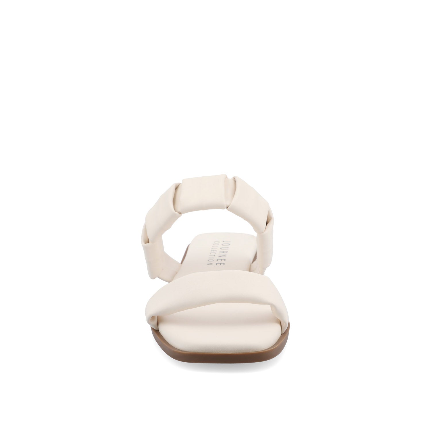 PEGIE SLIDE-ON SANDALS IN VEGAN LEATHER - Bone