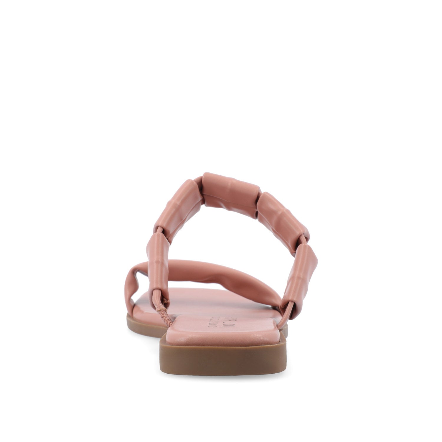 PEGIE SLIDE-ON SANDALS IN VEGAN LEATHER - Pink
