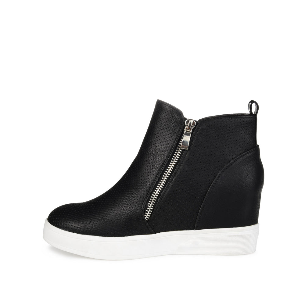 PENNELOPE WEDGE SNEAKERS IN FAUX LEATHER