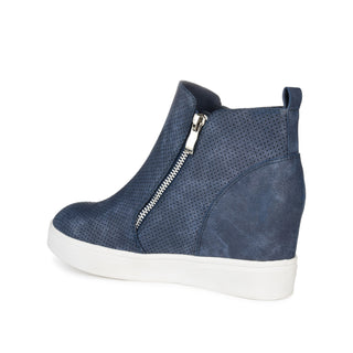 PENNELOPE WEDGE SNEAKERS IN FAUX LEATHER