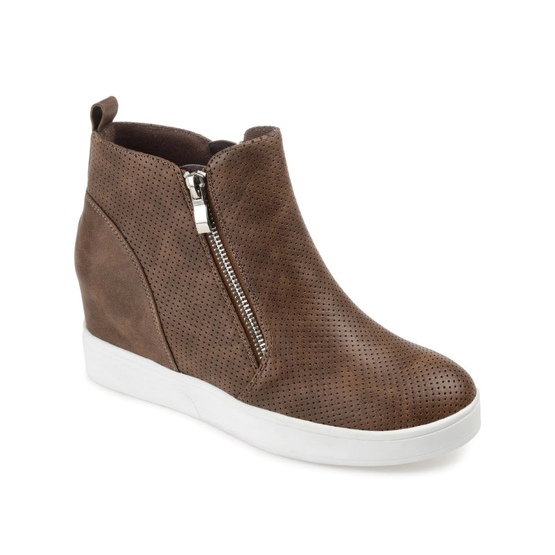 PENNELOPE WEDGE SNEAKERS IN FAUX LEATHER