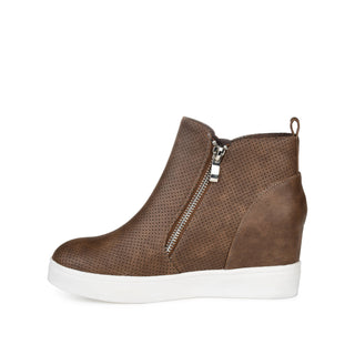 PENNELOPE WEDGE SNEAKERS IN FAUX LEATHER