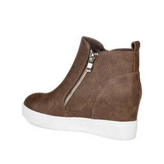 PENNELOPE WEDGE SNEAKERS IN FAUX LEATHER