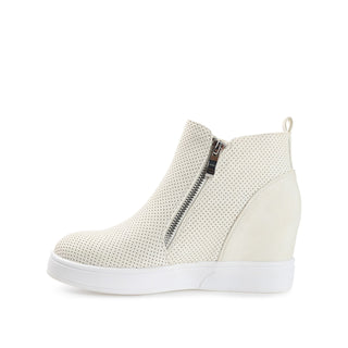 PENNELOPE WEDGE SNEAKERS IN FAUX LEATHER