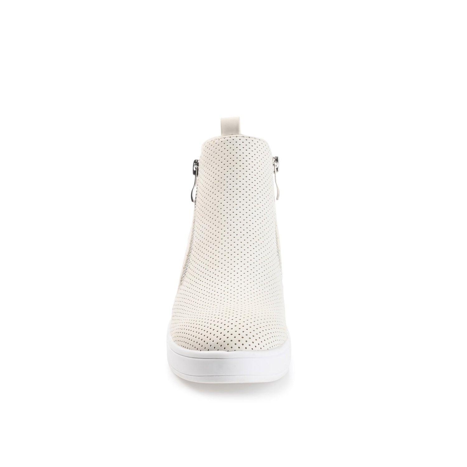 PENNELOPE WEDGE SNEAKERS IN VEGAN LEATHER - Ivory