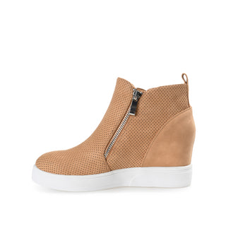 PENNELOPE WEDGE SNEAKERS IN FAUX LEATHER