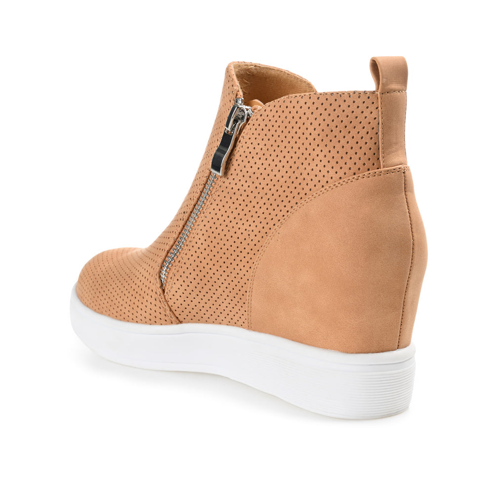 PENNELOPE WEDGE SNEAKERS IN FAUX LEATHER