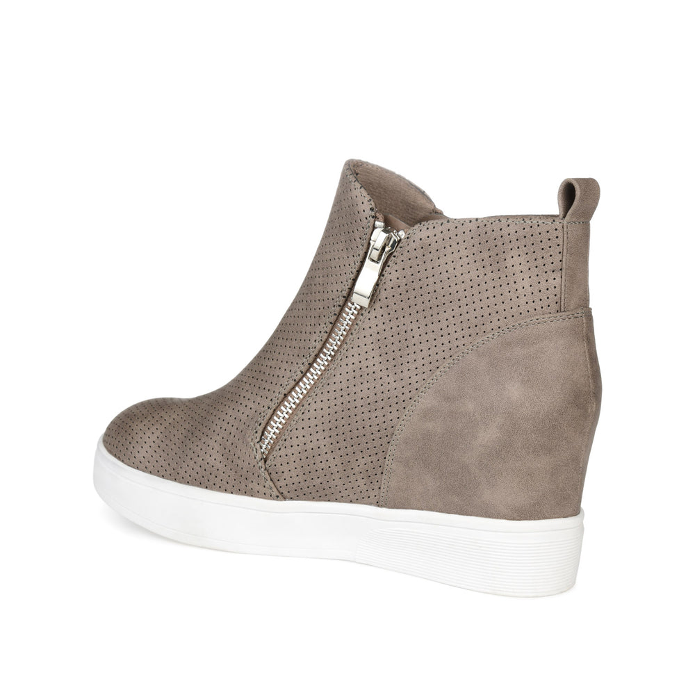 PENNELOPE WEDGE SNEAKERS IN FAUX LEATHER