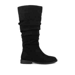 PENNIE KNEE HIGH BOOTS - Black Suede