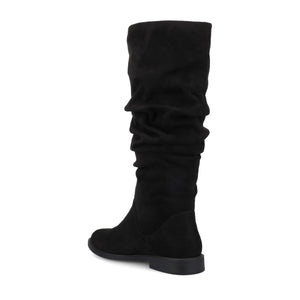 PENNIE KNEE HIGH BOOTS - Black Suede