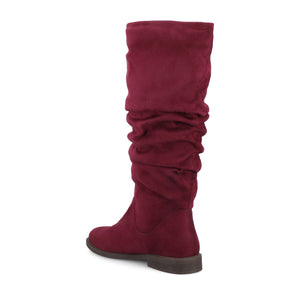 PENNIE KNEE HIGH BOOTS - Oxblood Suede