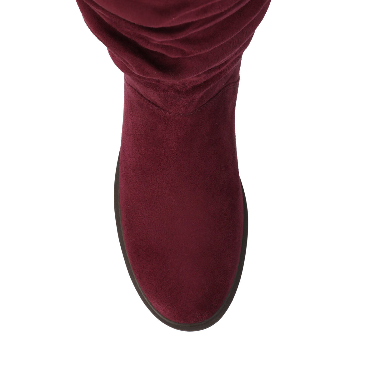 PENNIE KNEE HIGH BOOTS - Oxblood Suede