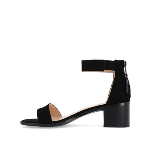 PERCY STRAPPY HEELS IN VEGAN LEATHER - Black
