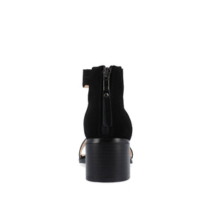 PERCY STRAPPY HEELS IN VEGAN LEATHER - Black