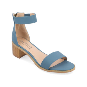 PERCY STRAPPY HEELS IN VEGAN LEATHER - Blue
