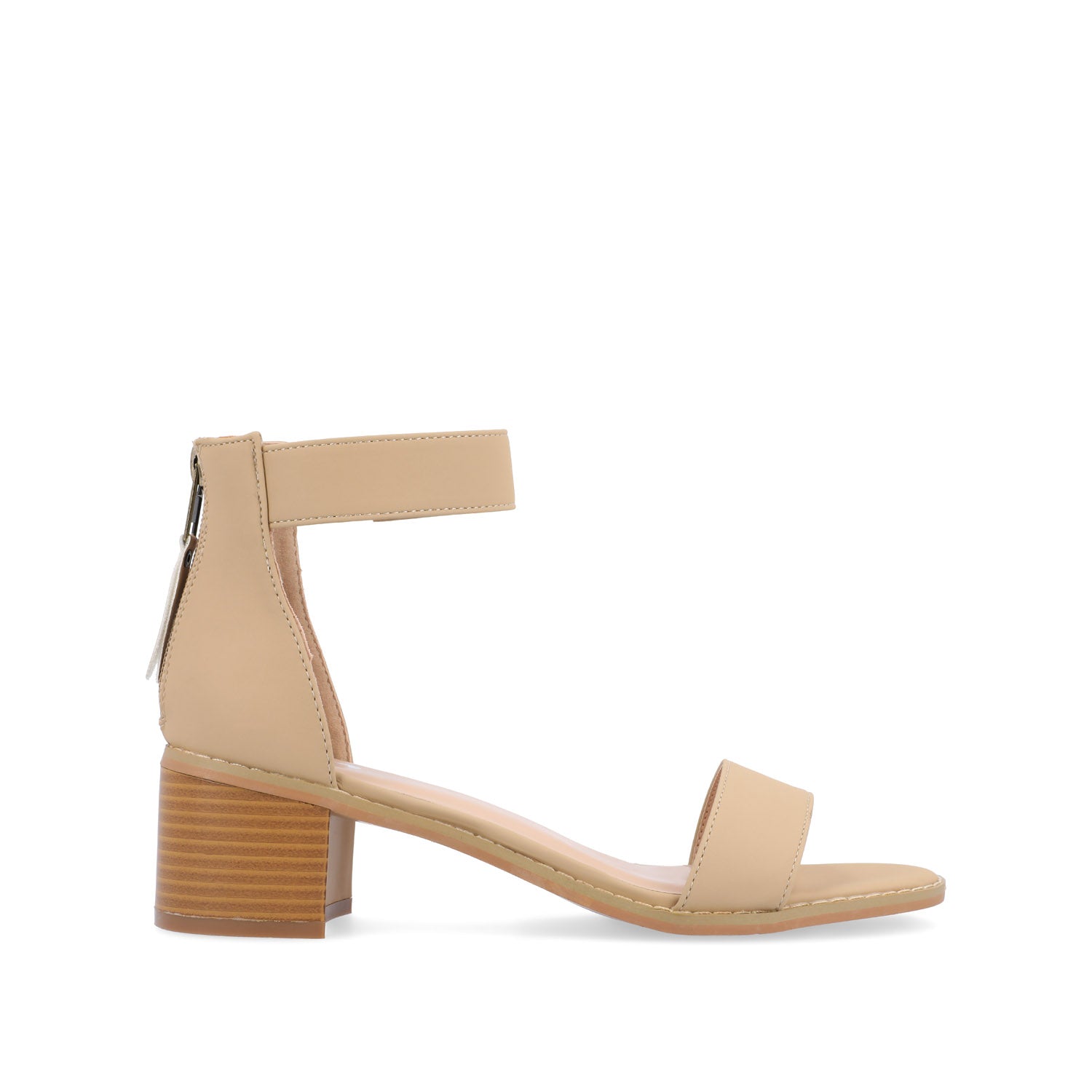 PERCY STRAPPY HEELS IN VEGAN LEATHER - Nude