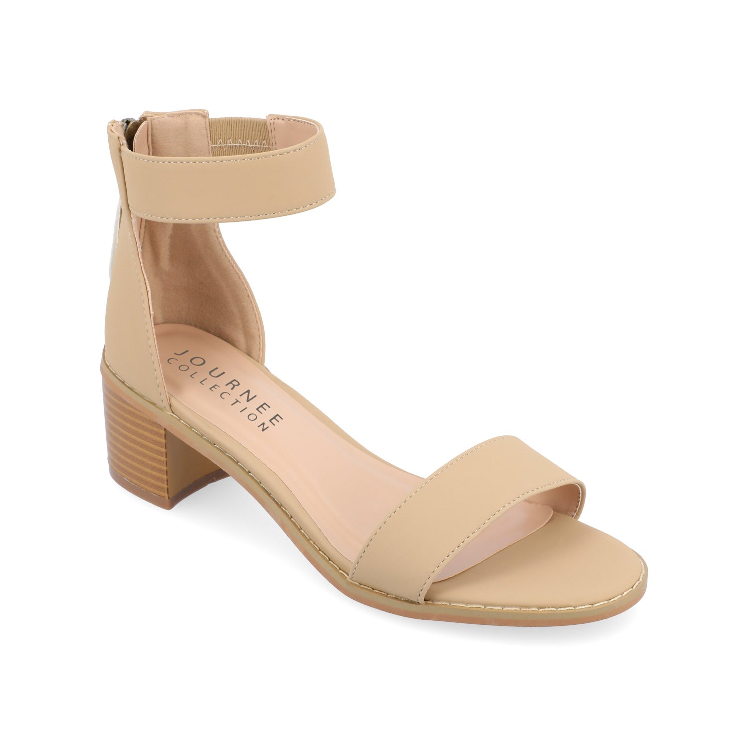 PERCY STRAPPY HEELS IN VEGAN LEATHER - Nude