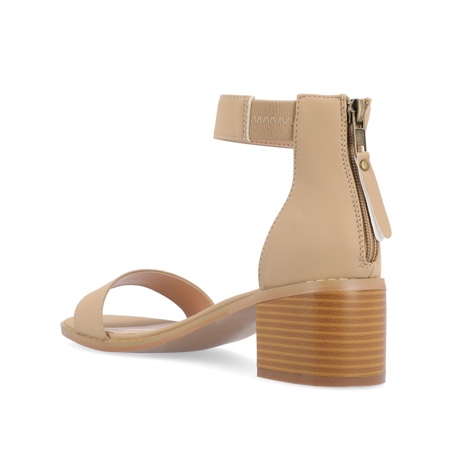 PERCY STRAPPY HEELS IN VEGAN LEATHER - Nude