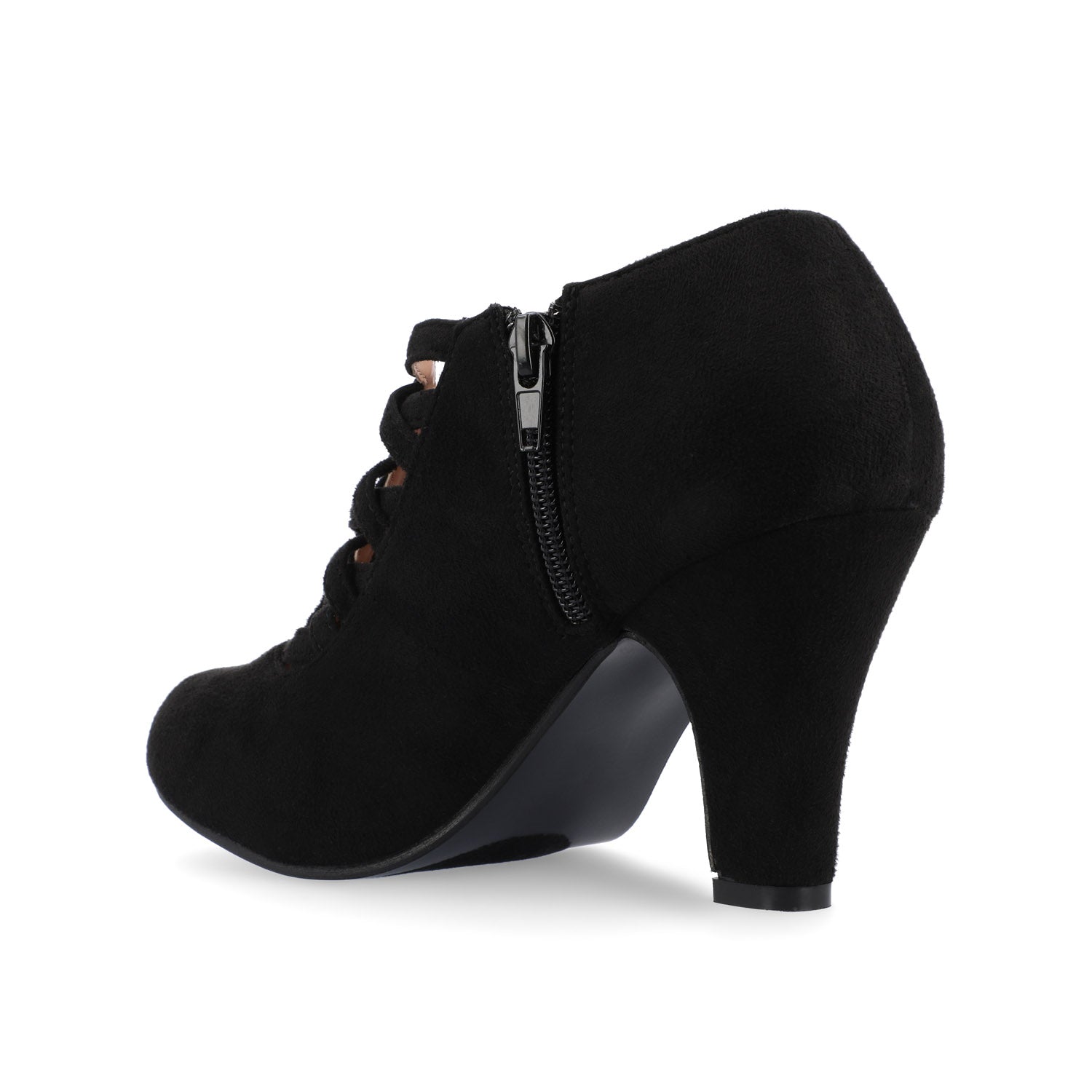 PIPER CONE HEELED BOOTIES IN WIDE - Black