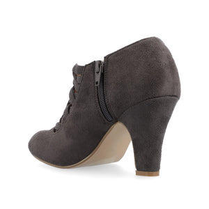 PIPER CONE HEELED BOOTIES IN WIDE - Grey