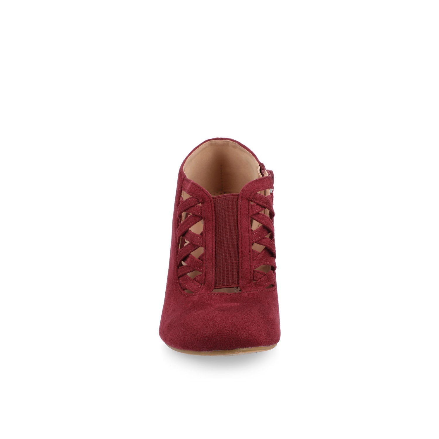 PIPER CONE HEELED BOOTIES IN WIDE - Wine