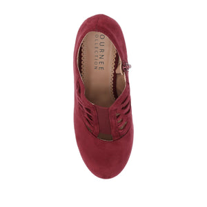 PIPER CONE HEELED BOOTIES IN WIDE - Wine