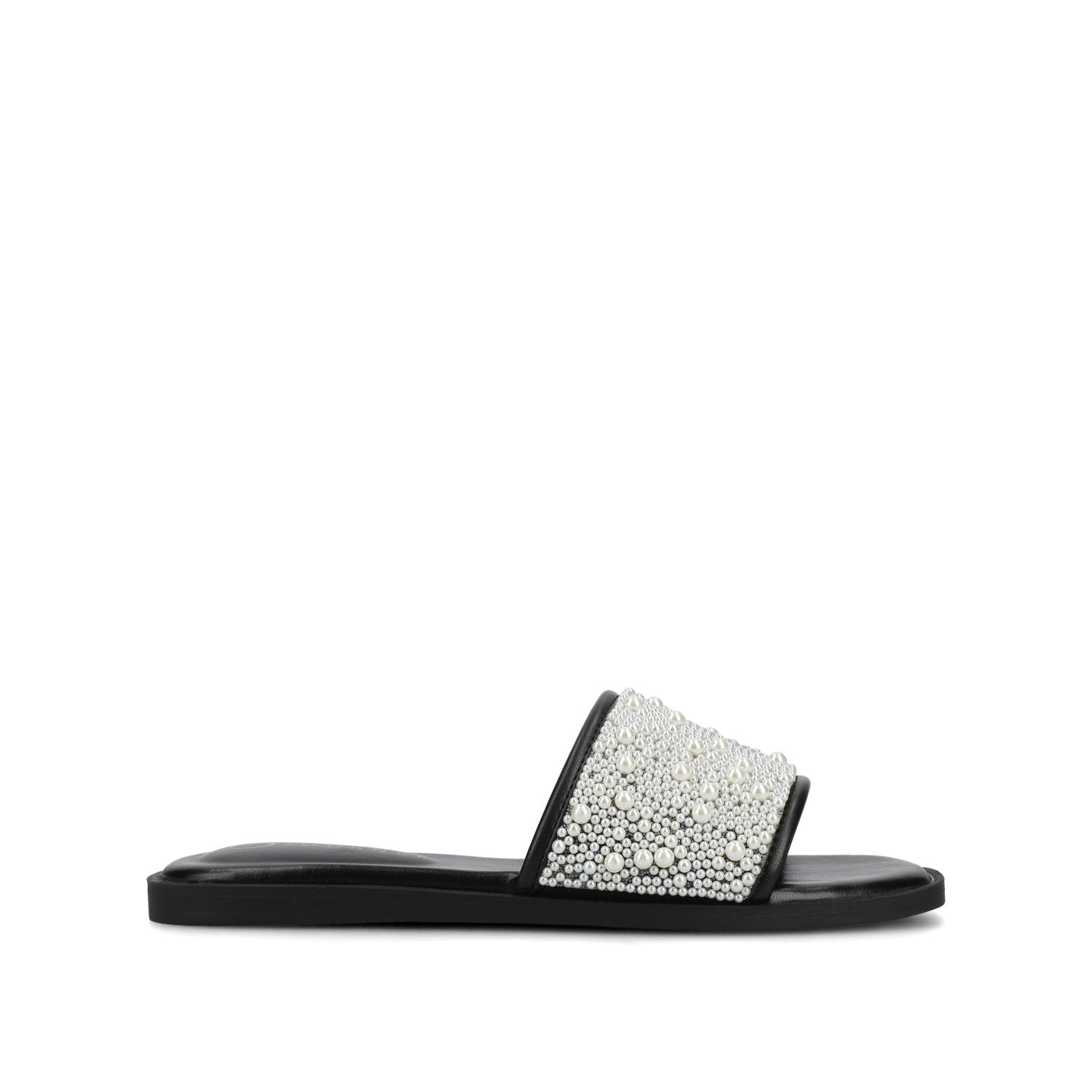 PRECLY EVENING FLAT SANDALS - Black