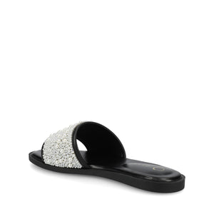 PRECLY EVENING FLAT SANDALS - Black