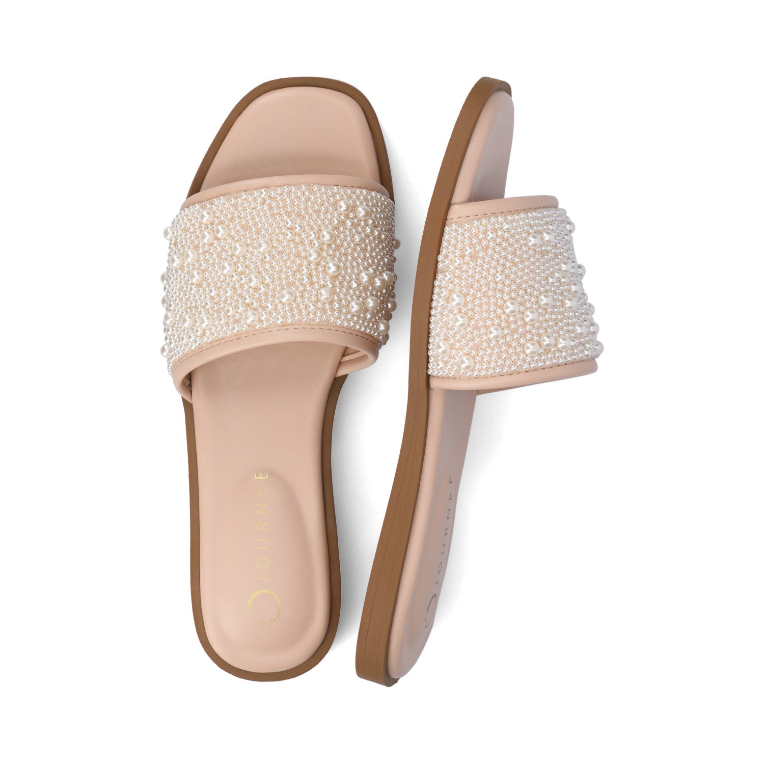 PRECLY EVENING FLAT SANDALS - Blush