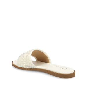 PRECLY EVENING FLAT SANDALS - White