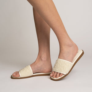 PRECLY EVENING FLAT SANDALS - Blush