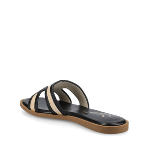 PRIMAH FLAT SANDALS IN WIDE - Patent/Black