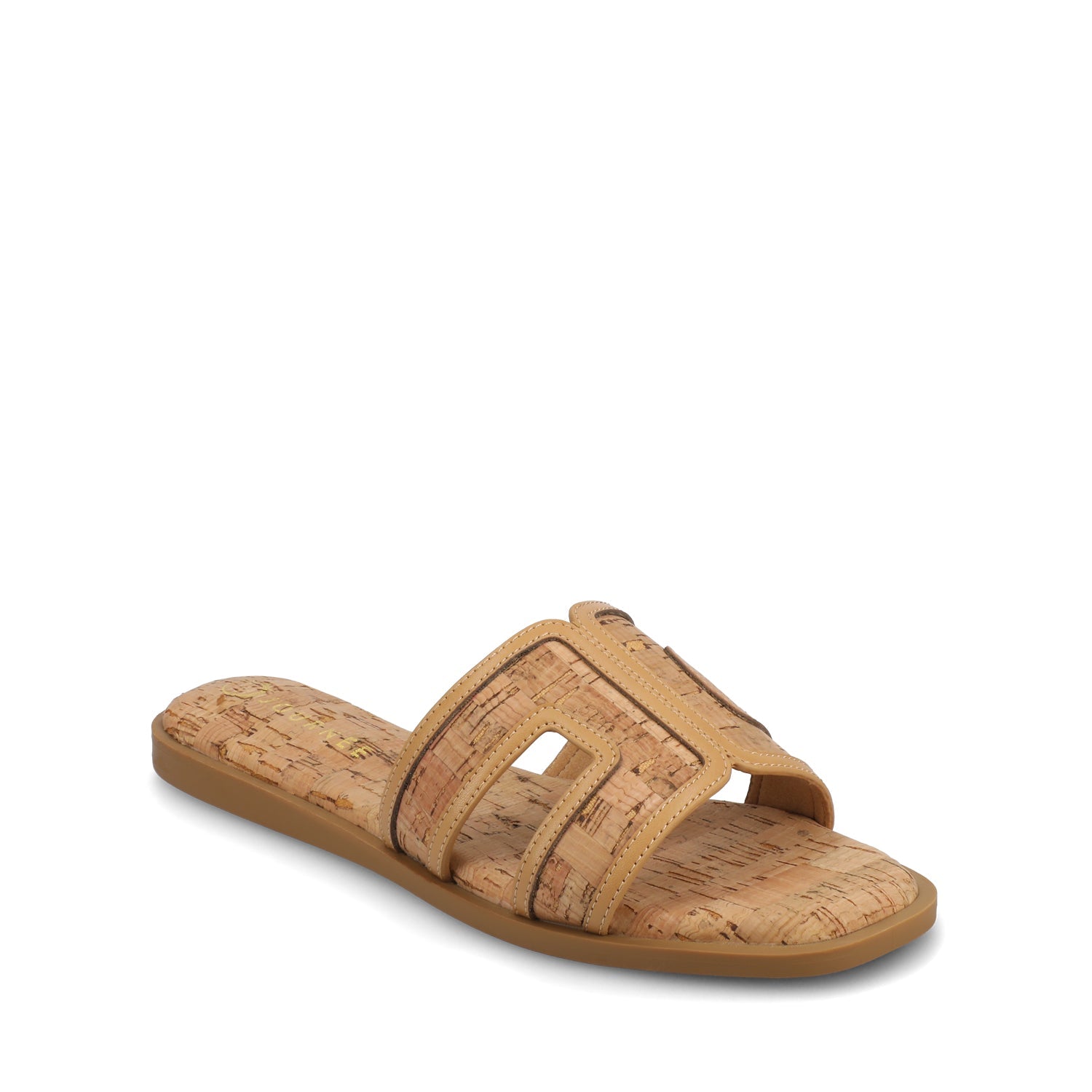 PRIMAH FLAT SANDALS IN WIDE - Cork