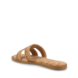 PRIMAH FLAT SANDALS - Cork