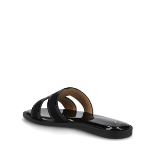 PRIMAH FLAT SANDALS - Patent/Black