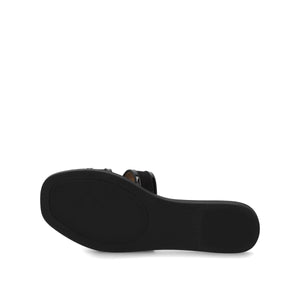 PRIMAH FLAT SANDALS IN WIDE - Patent/Black