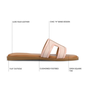 PRIMAH FLAT SANDALS - Pink