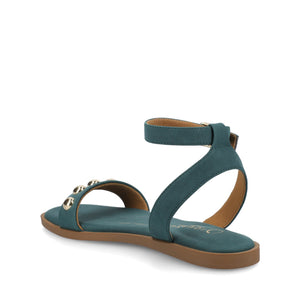 PRIMROSE ANKLE STRAP SANDALS - Teal Nubuck