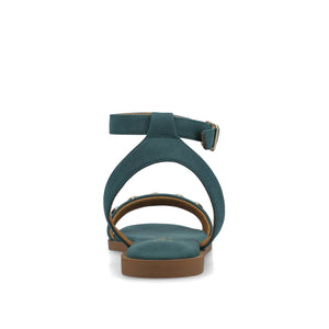 PRIMROSE ANKLE STRAP SANDALS - Teal Nubuck