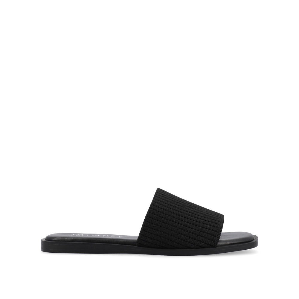 PRISILLA SLIDE SANDALS IN KNIT FABRIC IN WIDE