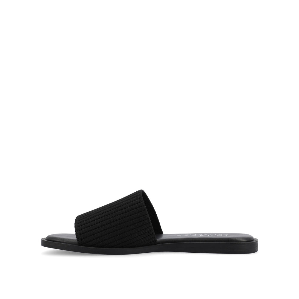 PRISILLA SLIDE SANDALS IN KNIT FABRIC IN WIDE