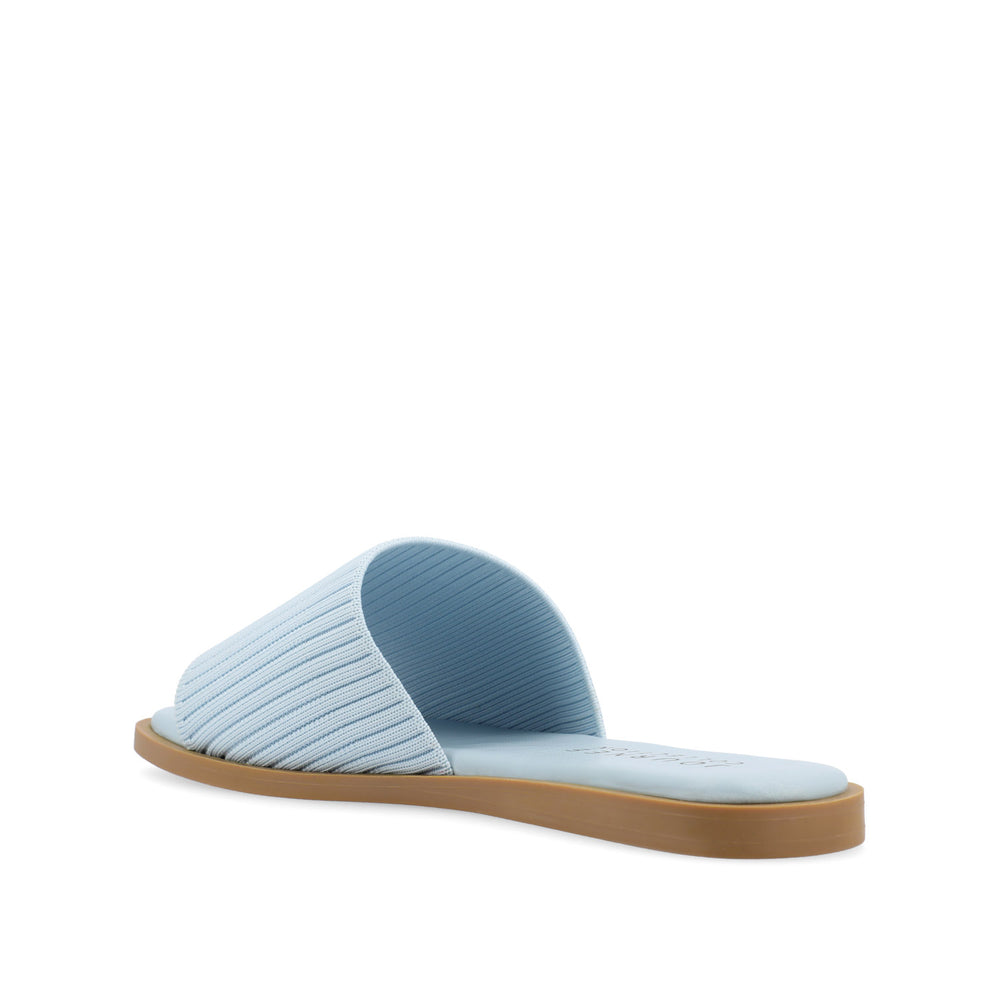 PRISILLA SLIDE SANDALS IN KNIT FABRIC IN WIDE