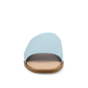 PRISILLA SLIDE SANDALS IN KNIT FABRIC