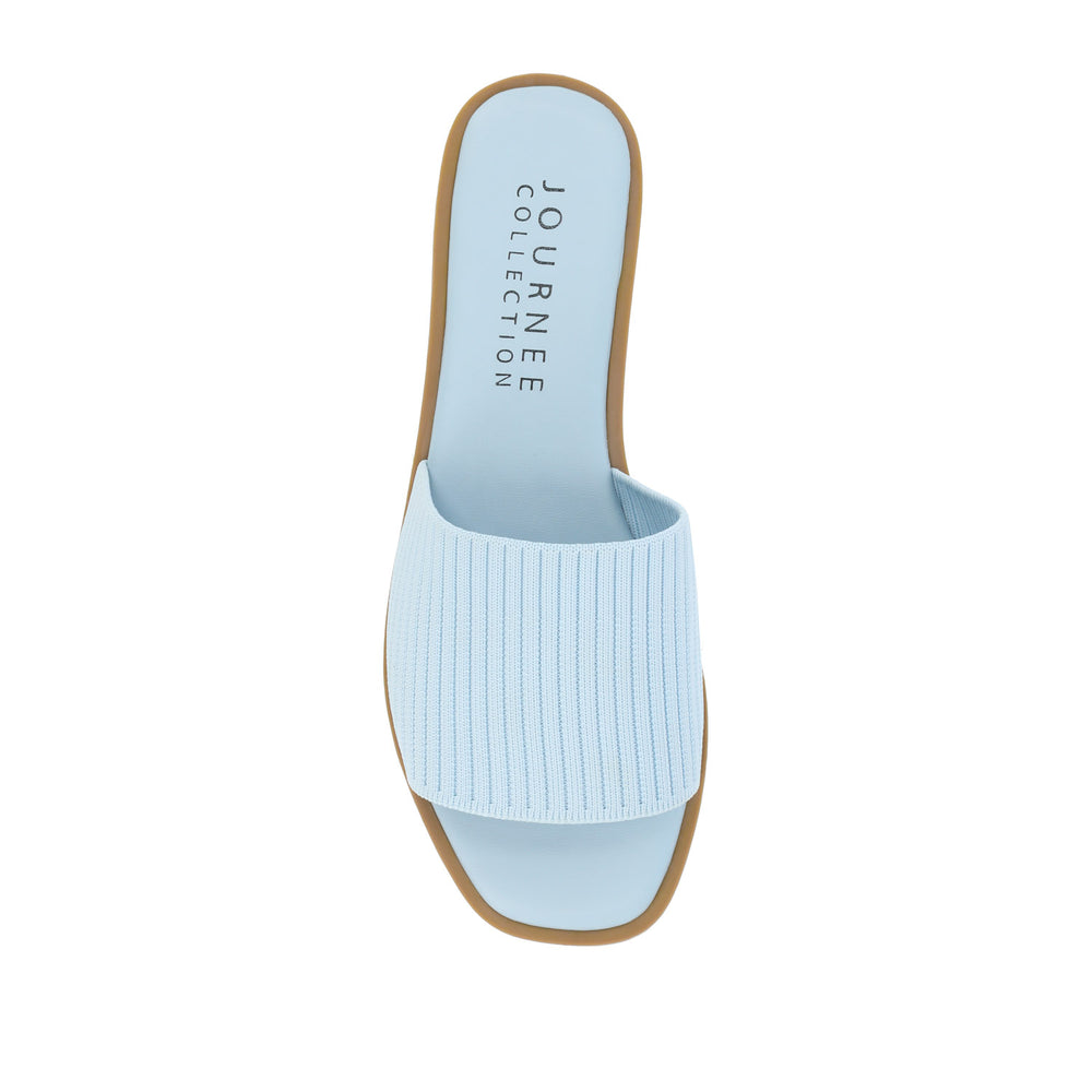 PRISILLA SLIDE SANDALS IN KNIT FABRIC IN WIDE