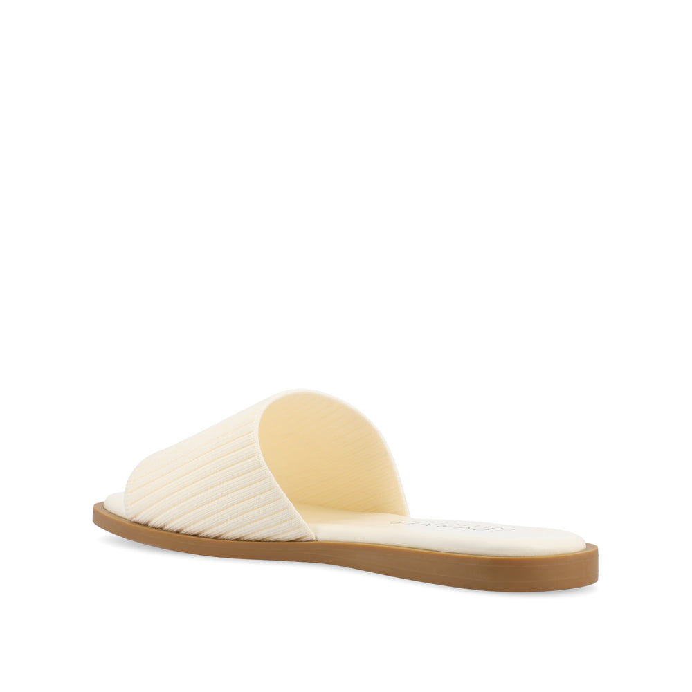 PRISILLA SLIDE SANDALS IN KNIT FABRIC IN WIDE