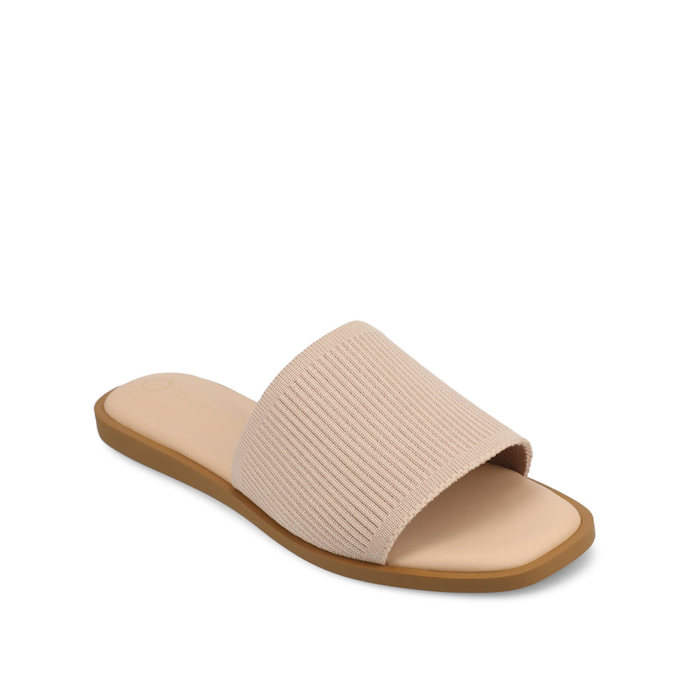 PRISILLA SLIDE SANDALS IN STATEMENT IN WIDE