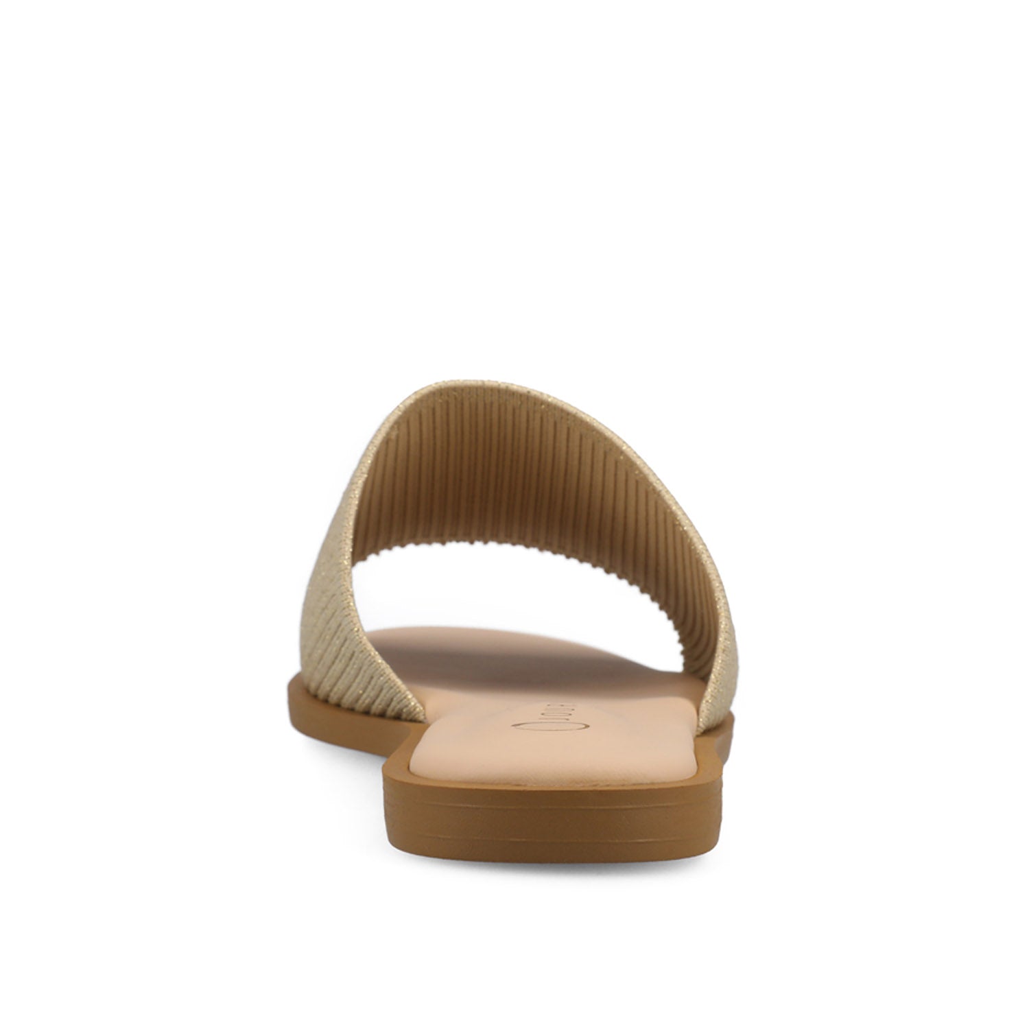 PRISILLA SLIDE SANDALS IN STATEMENT - Champagne