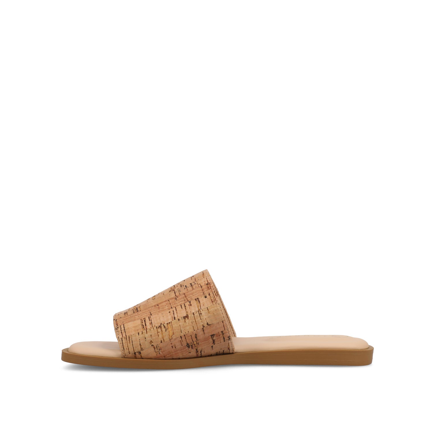 PRISILLA SLIDE SANDALS IN STATEMENT IN WIDE - Cork
