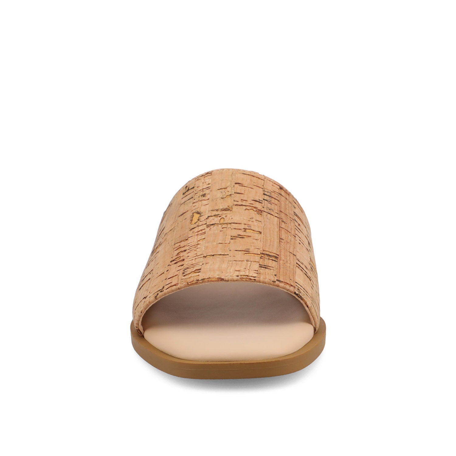 PRISILLA SLIDE SANDALS IN STATEMENT IN WIDE - Cork