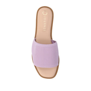 PRISILLA SLIDE SANDALS IN STATEMENT - Lilac